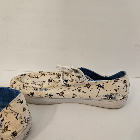 Vans Off The Wall Woman Size 10 Rata Vulc SF Summer Stories Casual Novelty Fun - Picture 9 of 11